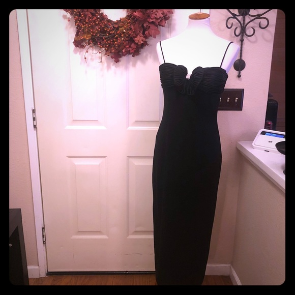 designer black cocktail dresses